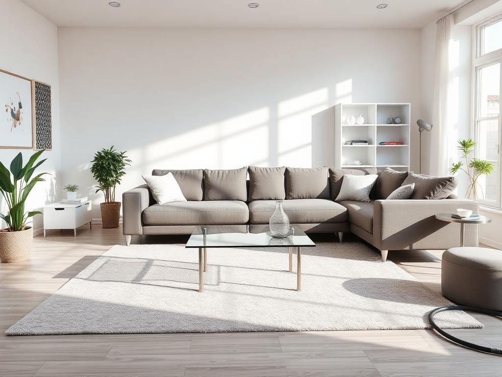Living Room cleaned by SparkHome Cleaning in Toronto